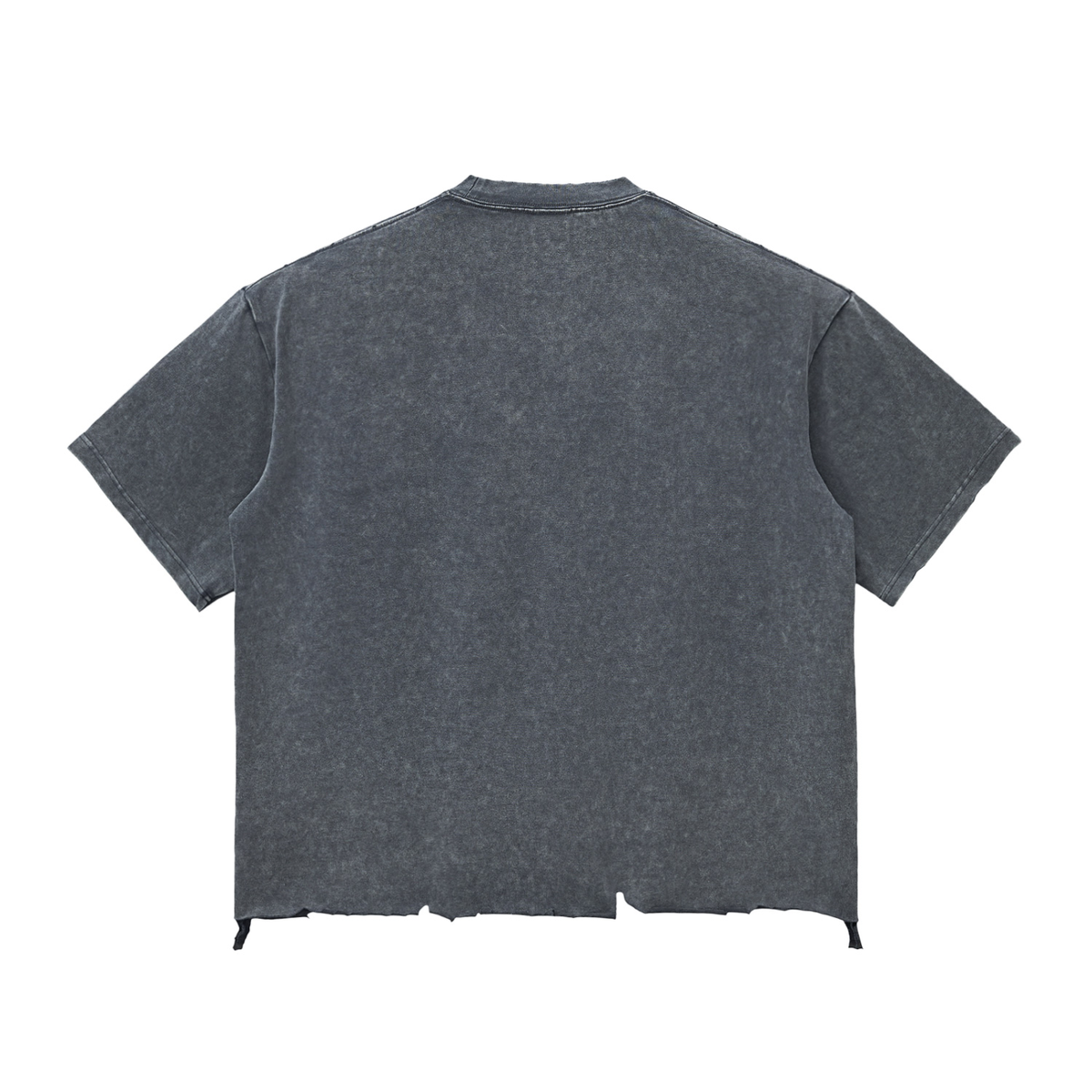 Snow Wash Raw-Hem Boxy T-shirt For Men