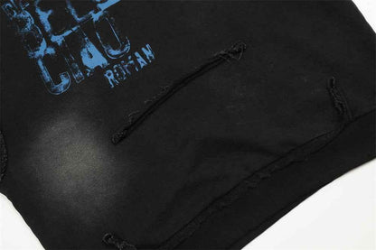 Spray Painting Old Dirty Hoodie For Women null