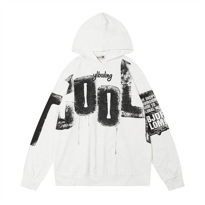 Loose Leisure All-matching Hoodie For Men And Women White MuddyStock