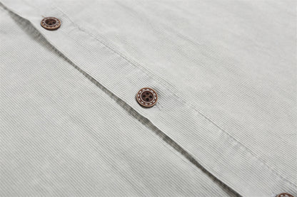 Letter Pocket Embroidered Casual Shirt For Men MuddyStock