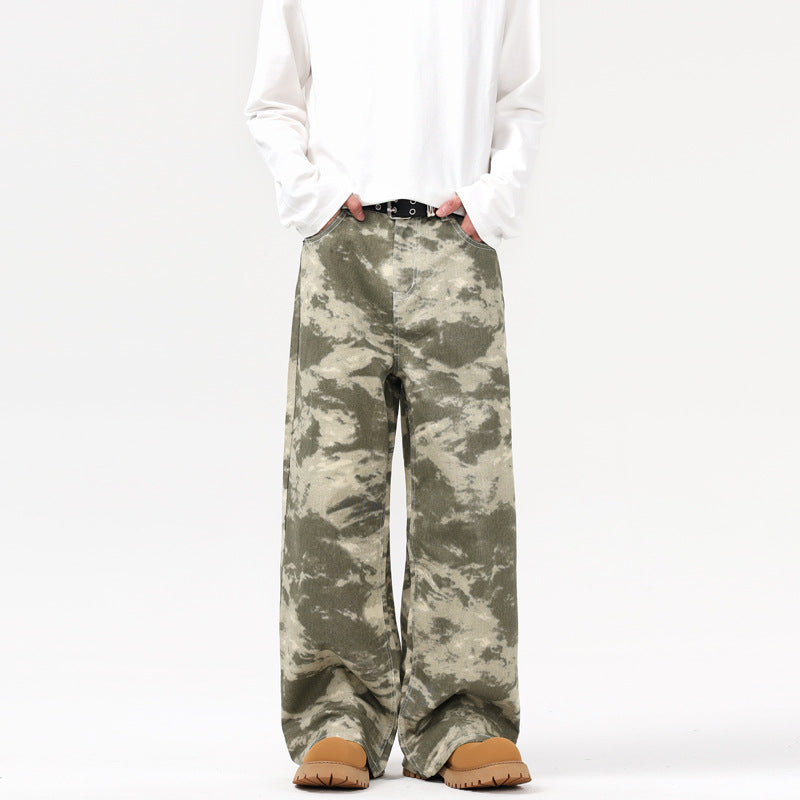 All-matching Baggy Straight Trousers For Men MuddyStock All Products