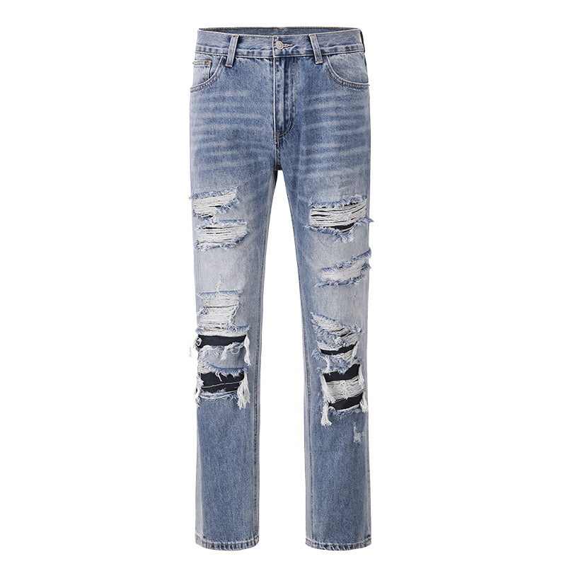 Vintage Loose Casual Jeans For Men Blue MuddyStock