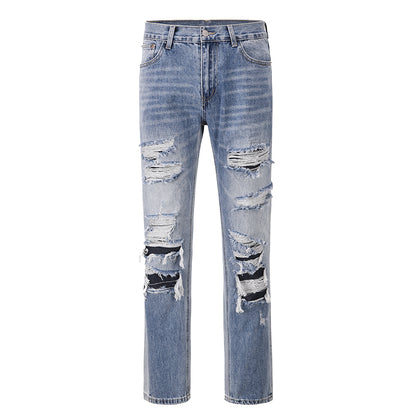 Vintage Loose Casual Jeans For Men Blue MuddyStock
