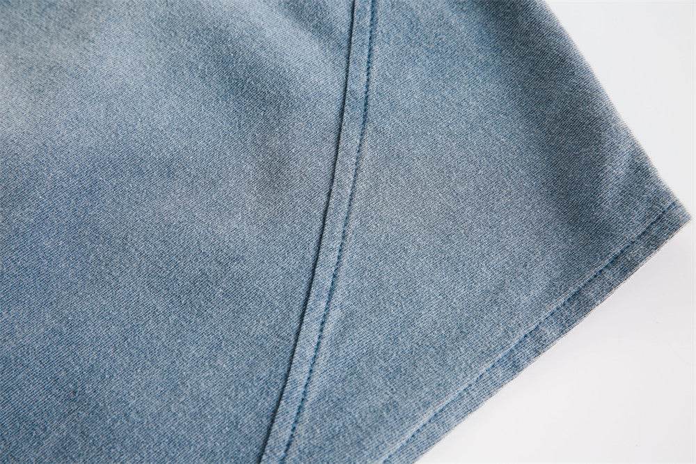 Distressed Washed Gradient Sleeveless Vest For Women MuddyStock