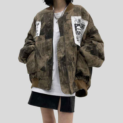Women's Tie Dye All Match Retro Jacket MuddyStock
