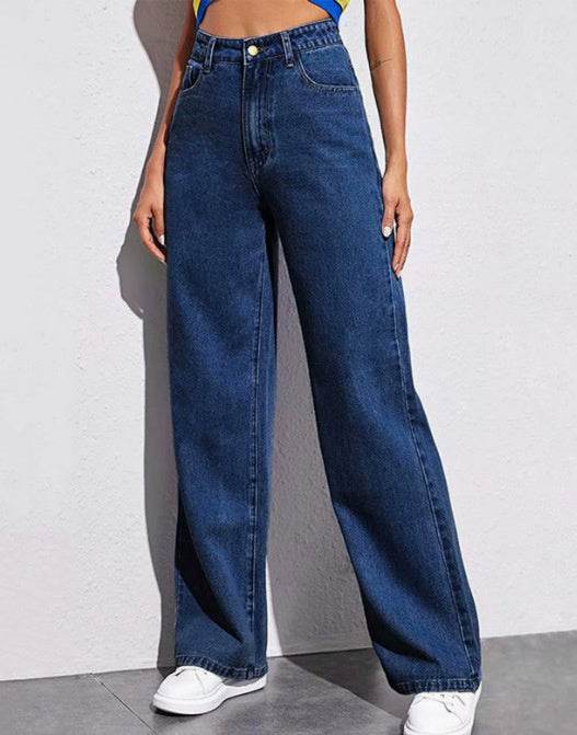 European And American Ladies Jeans For Women Dark blue A MuddyStock