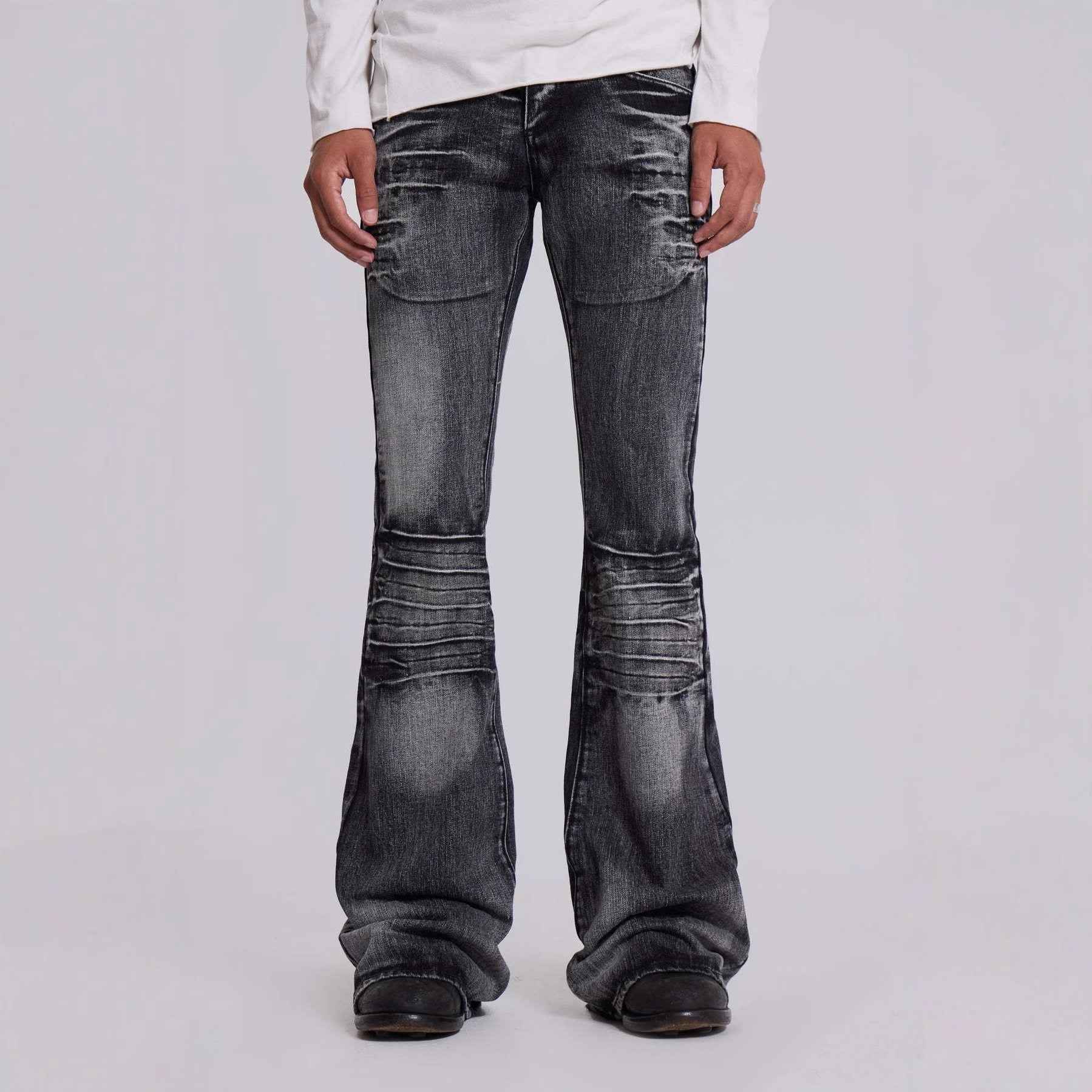New Slightly Flared Vintage Jeans For Men MuddyStock
