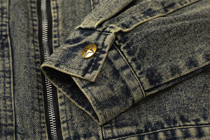 Punk High Street Tooling Denim Jacket For Women