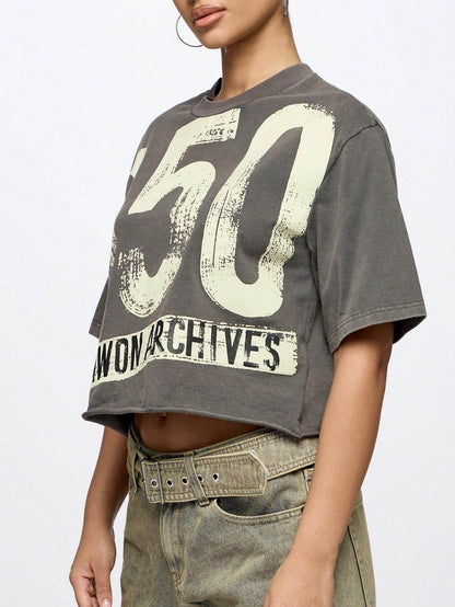 Women's Super City Street Style Pattern T-shirt MuddyStock