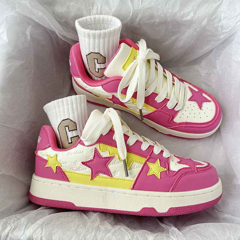 Retro Five-pointed Star Lightweight Trendy Board Shoes For Men And Women null