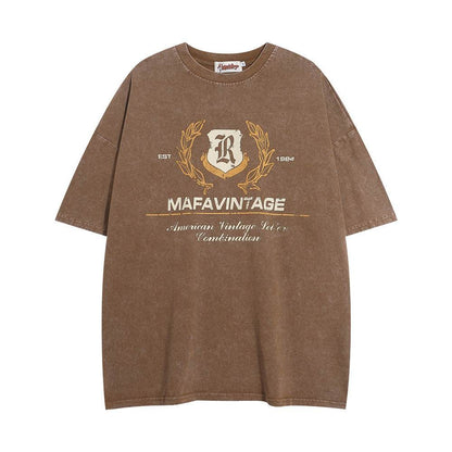 Punk Letter Print Short-sleeve T-shirt For Men MuddyStock
