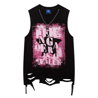 Five-pointed Star Necklace Strip Casual Vest Women MuddyStock