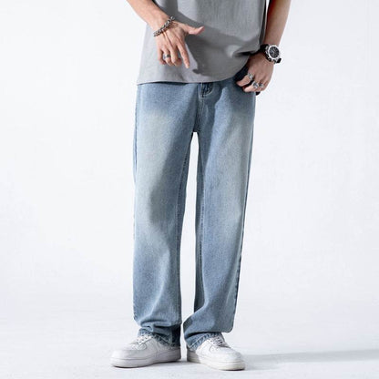 Vintage Jeans Men's Loose Straight Washed Draping Wide Leg MuddyStock