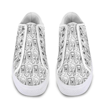 Seattle Low Top Men's Shoes With Abstract Design
