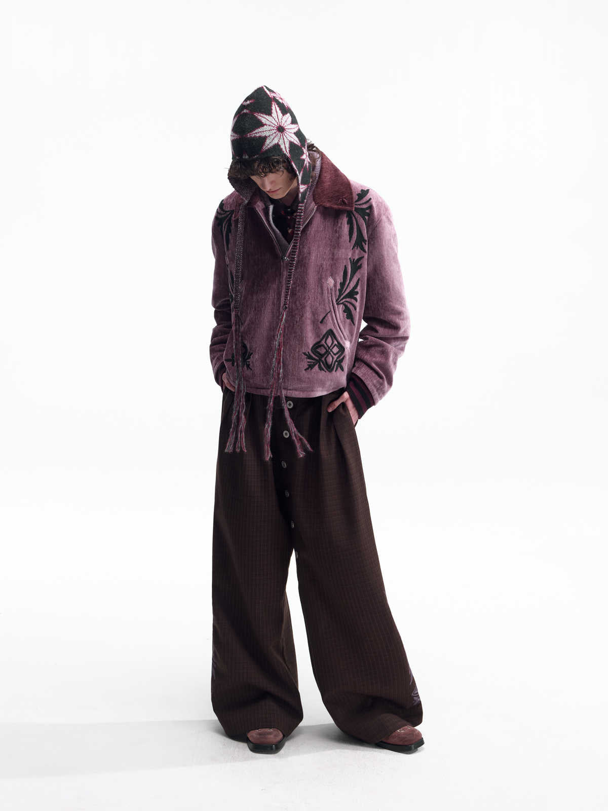 Retro Velvet Baseball Jacket For Men All Products