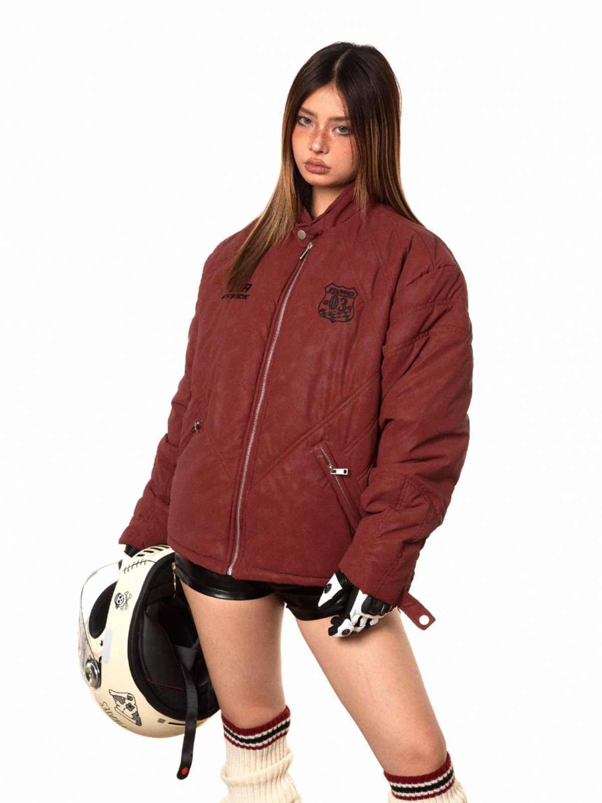 Stand Collar Retro Cotton-padded Jacket For Women MuddyStock