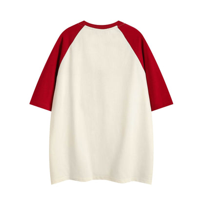 Fashion Loose Letter Short Sleeve T-shirt For Men And Women MuddyStock
