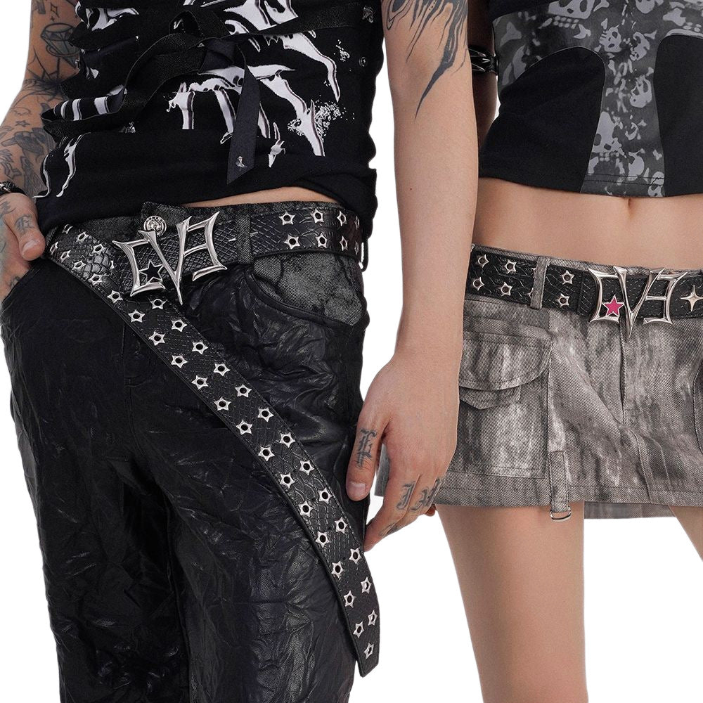 Rivet Retro Stylish Leather Belt