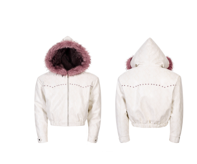 Faux Fur Hooded Padded Jacket For Women All Products