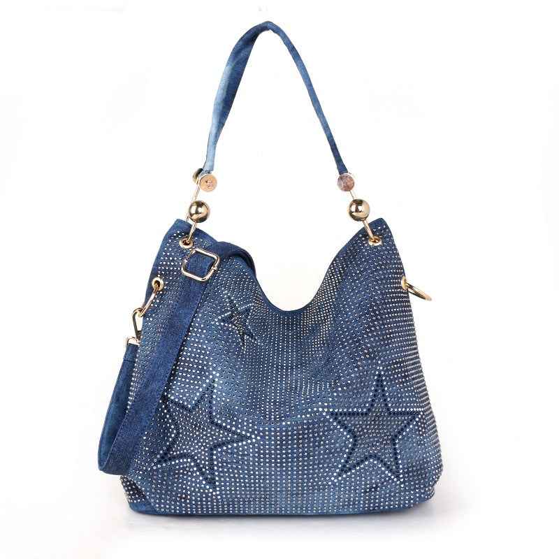 One-shoulder Bucket Bag For Women Blue