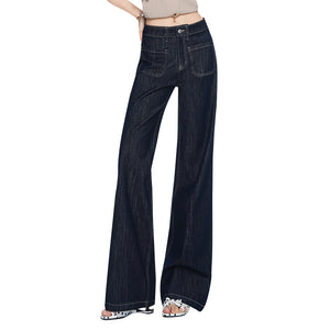 Women's Straight-leg Versatile Slimming Jeans Aurochs Color All Products