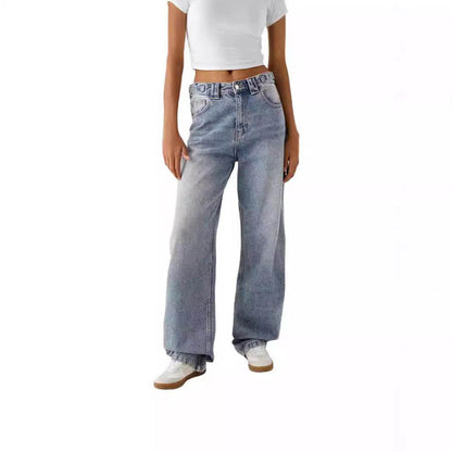 Loose Fashion Personalized Wide-leg Jeans For Women MuddyStock