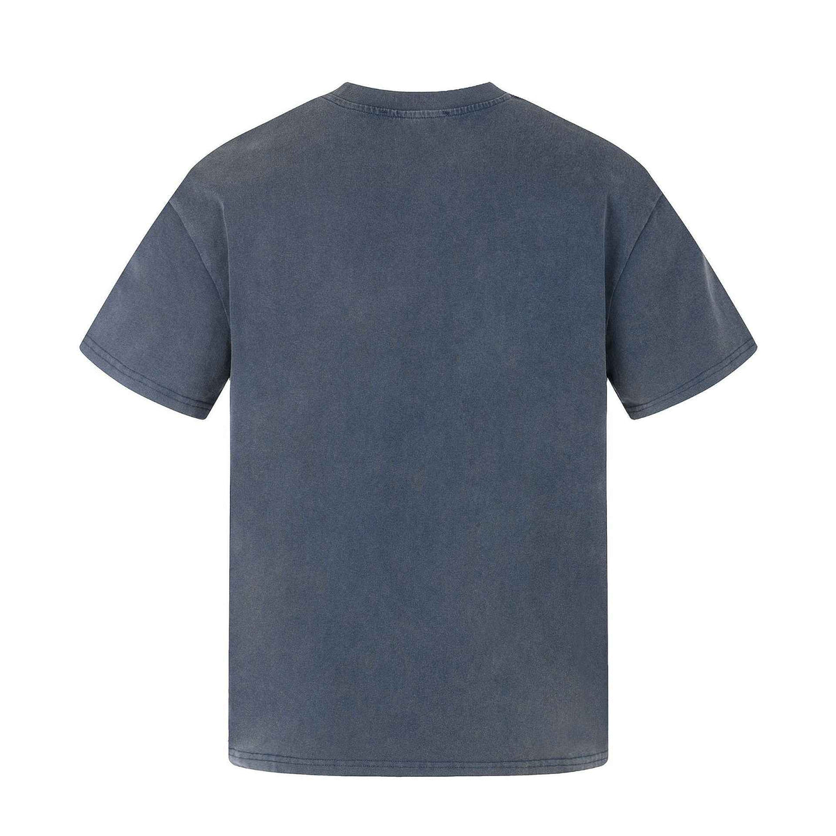 Mottled Cross-printed Washed-and-distressed T-shirt For Men