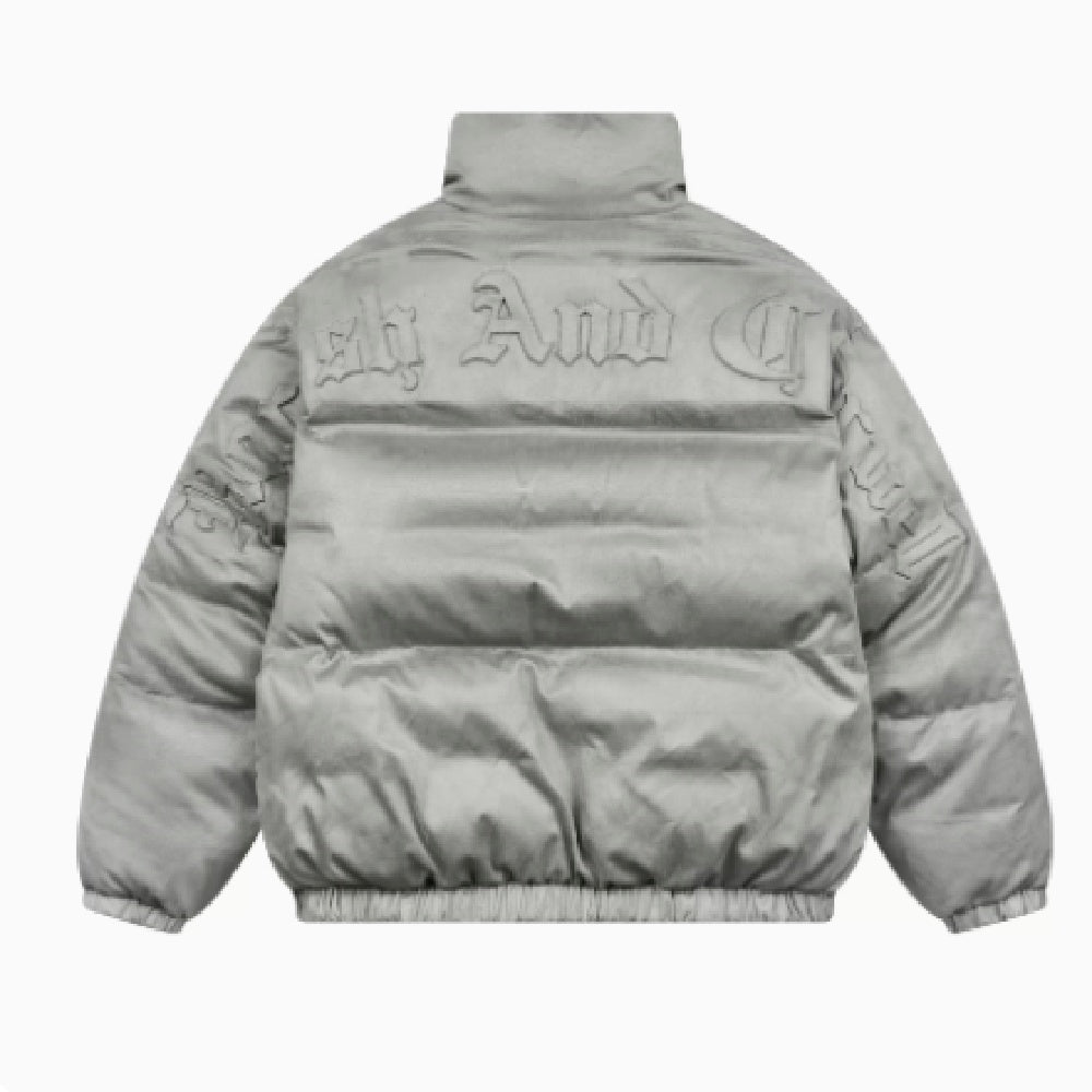 Men's Warm Suede Jacket Grey MuddyStock