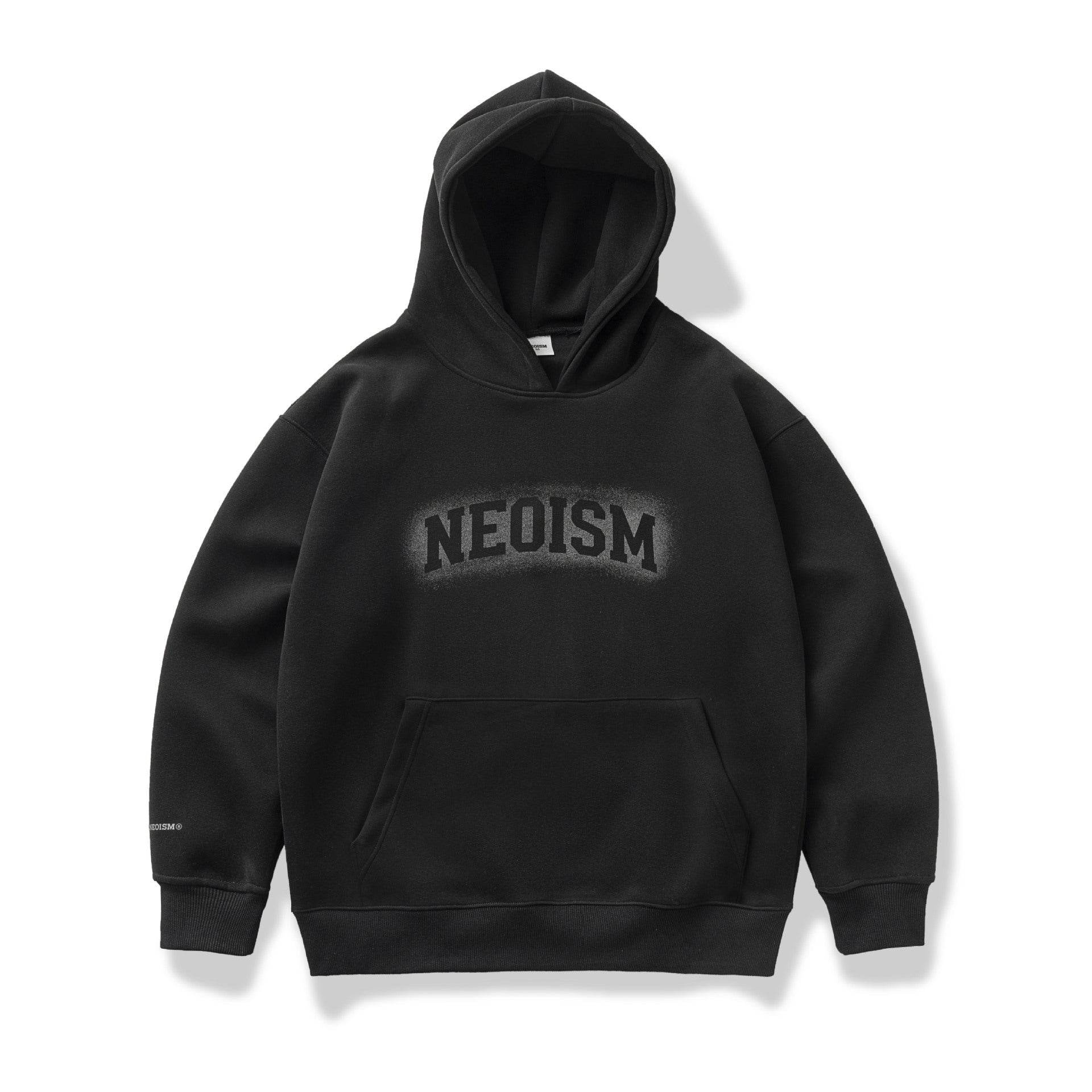 Fashion American Letters Printed Hoodie Men Black MuddyStock
