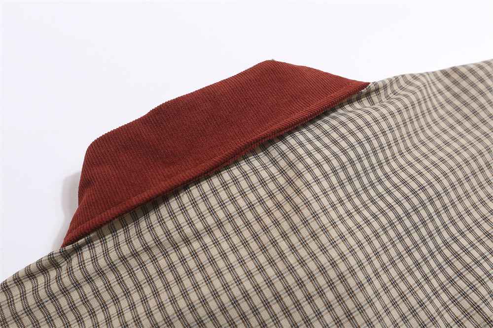 Fashion Fine Plaid Short-sleeved Shirt For Men null