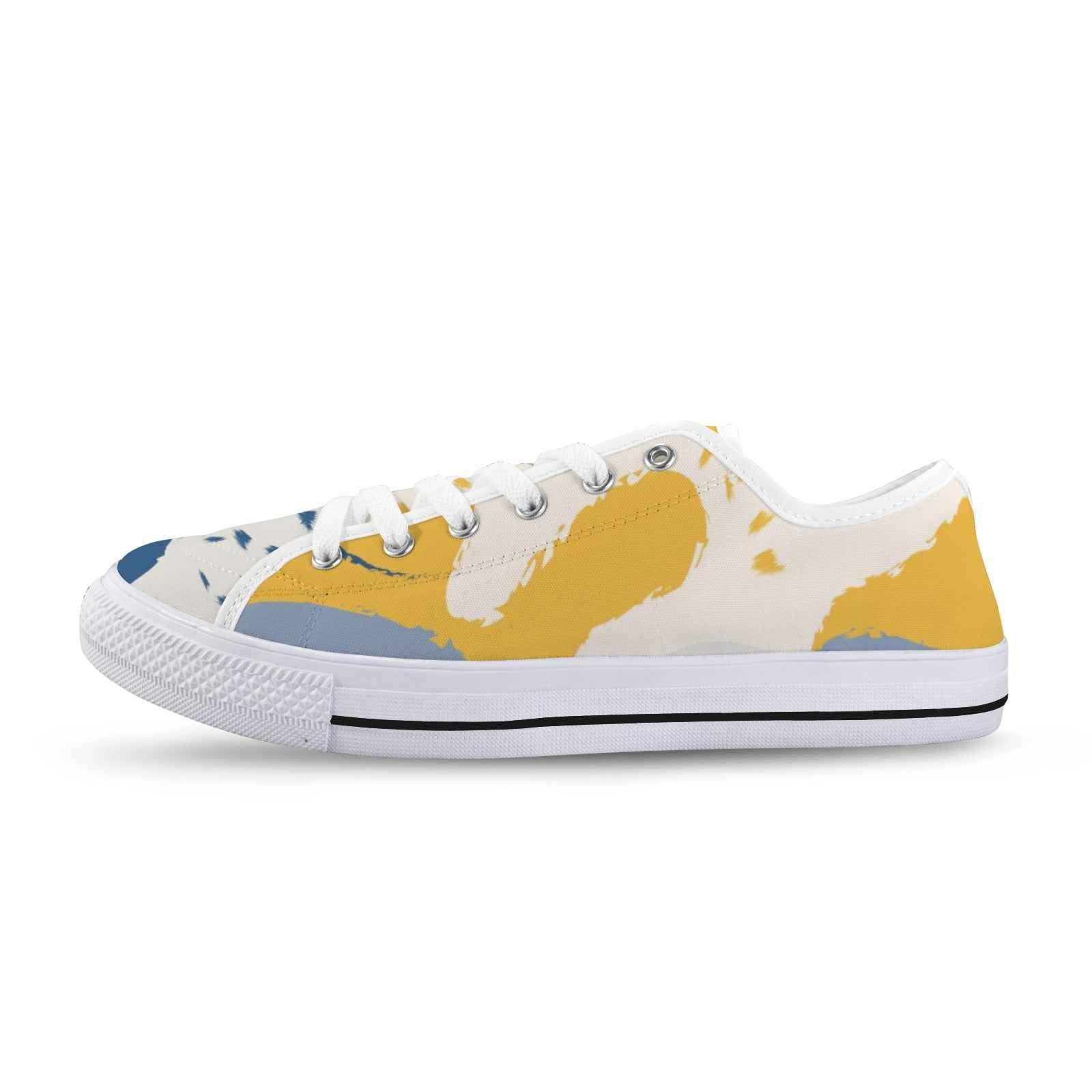 Seattle Low Top Men's Shoes With Abstract Design