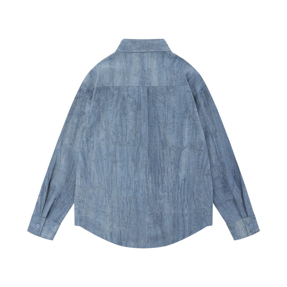 Simple Distressed Shirt For Men
