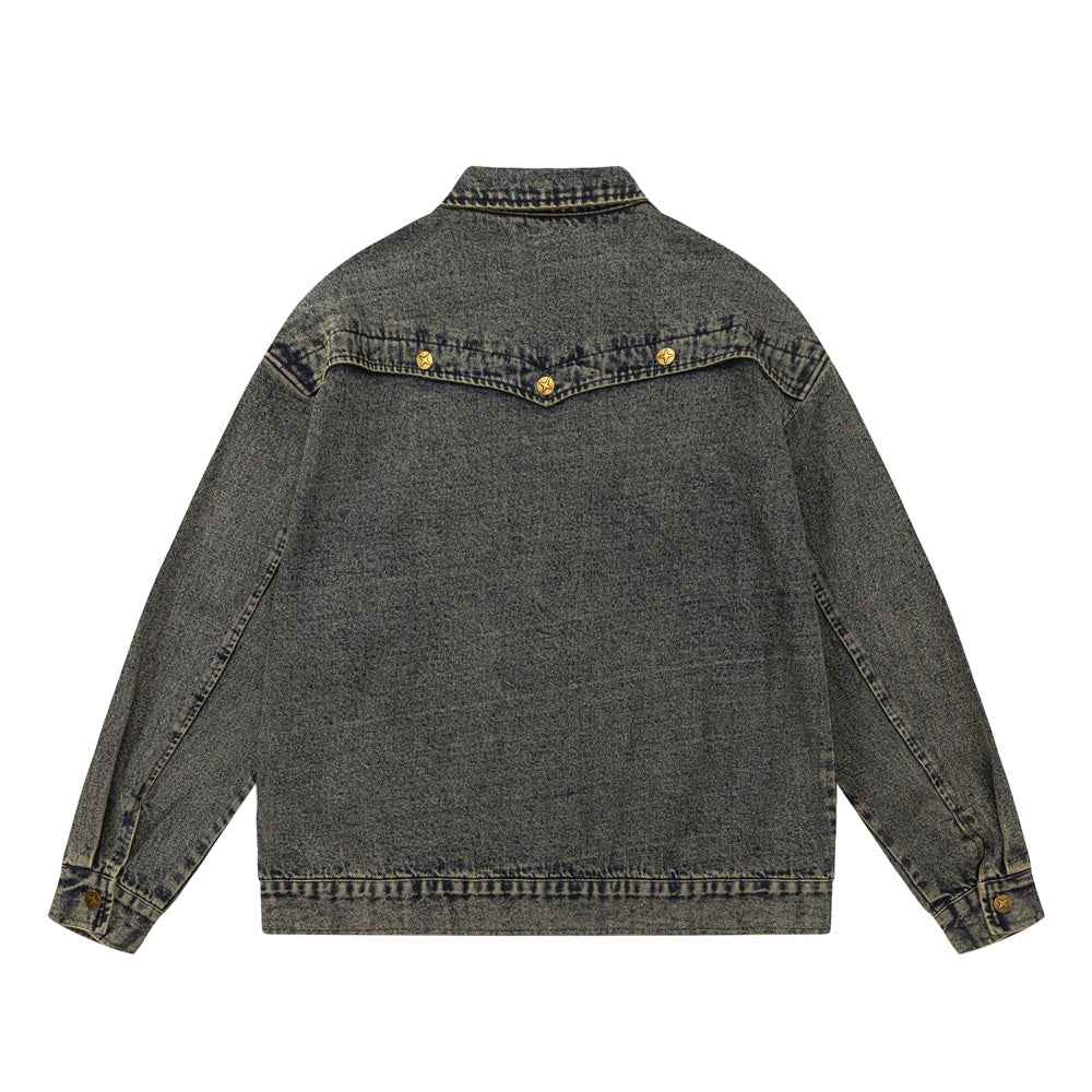 Punk High Street Tooling Denim Jacket For Women