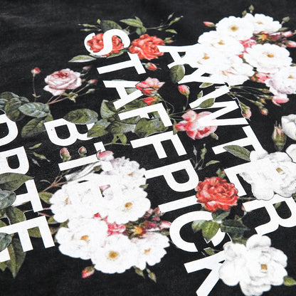Fashion Flower Letter Print Short-sleeve For Men And Women MuddyStock