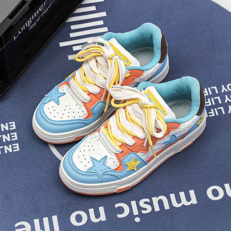 Star Collision Color Shoes For Men And Women null