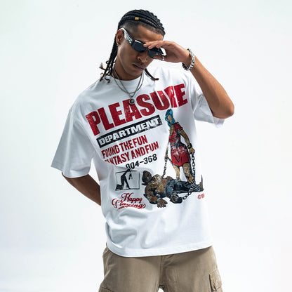 Letter Printed Pure Cotton Loose Short Sleeve T-shirt Top