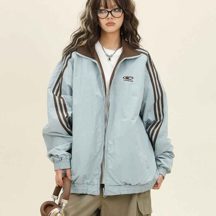 American Retro College Style Reversible Jacket MuddyStock