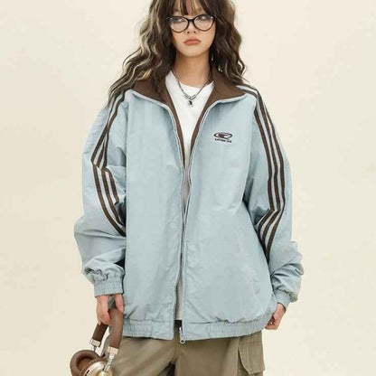 American Retro College Style Reversible Jacket MuddyStock