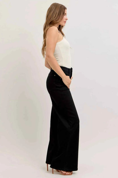 High-Waisted Wide Leg Jeans For Women Trendsi