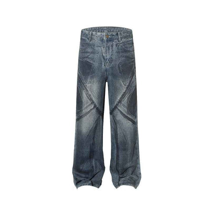 High Street Washed Jeans For Men And Women MuddyStock