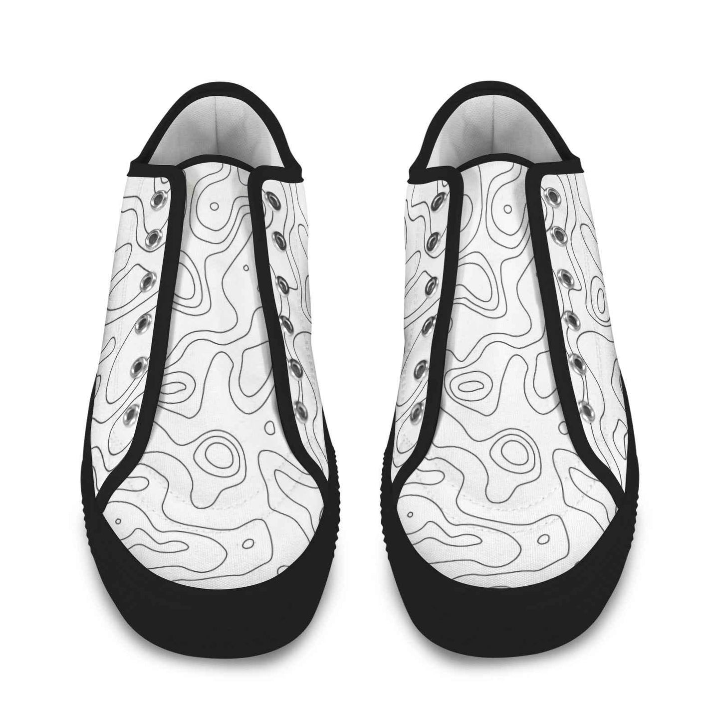 Seattle Low Top Men's Shoes With Abstract Design