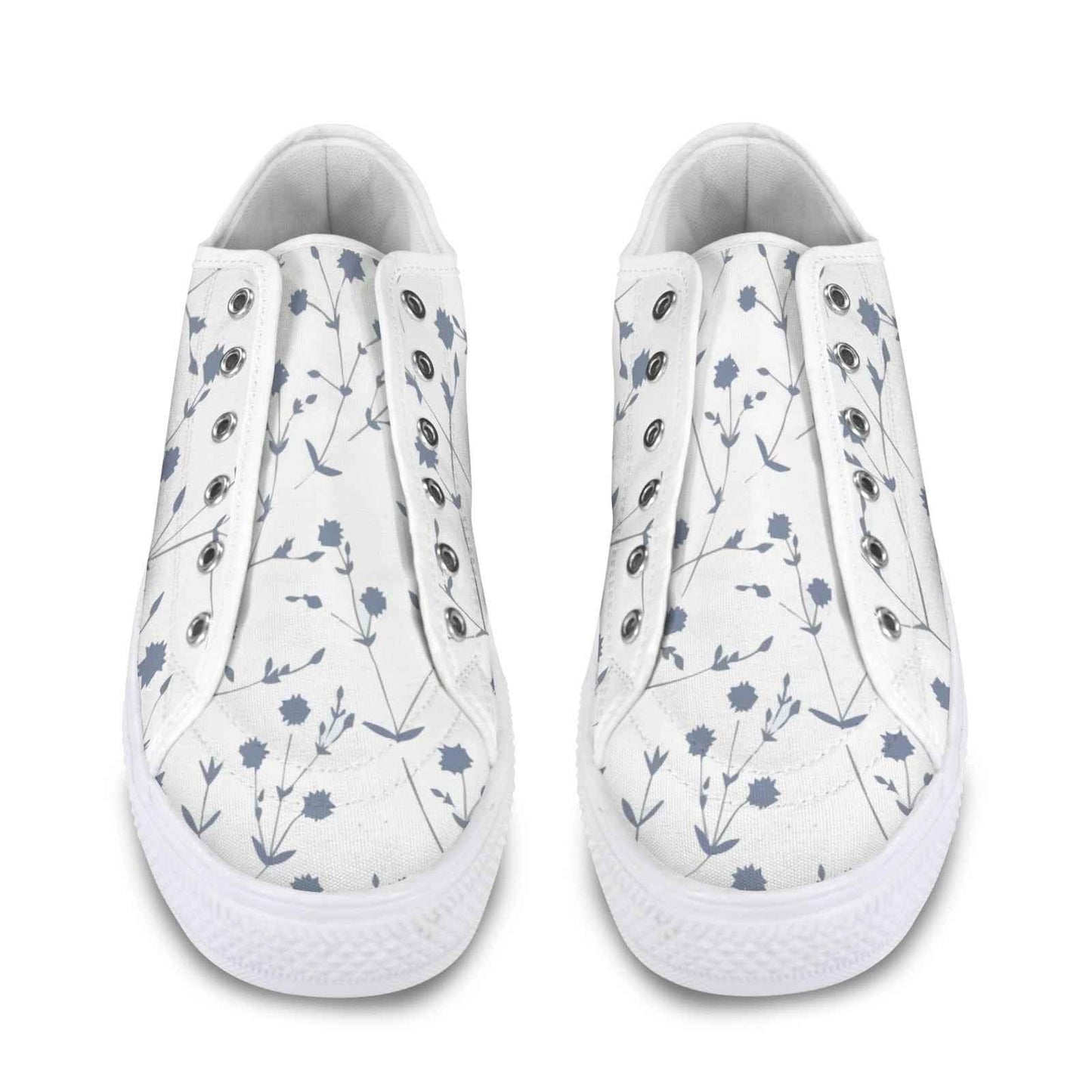 Seattle Low Top Women's Flower Design Shoes