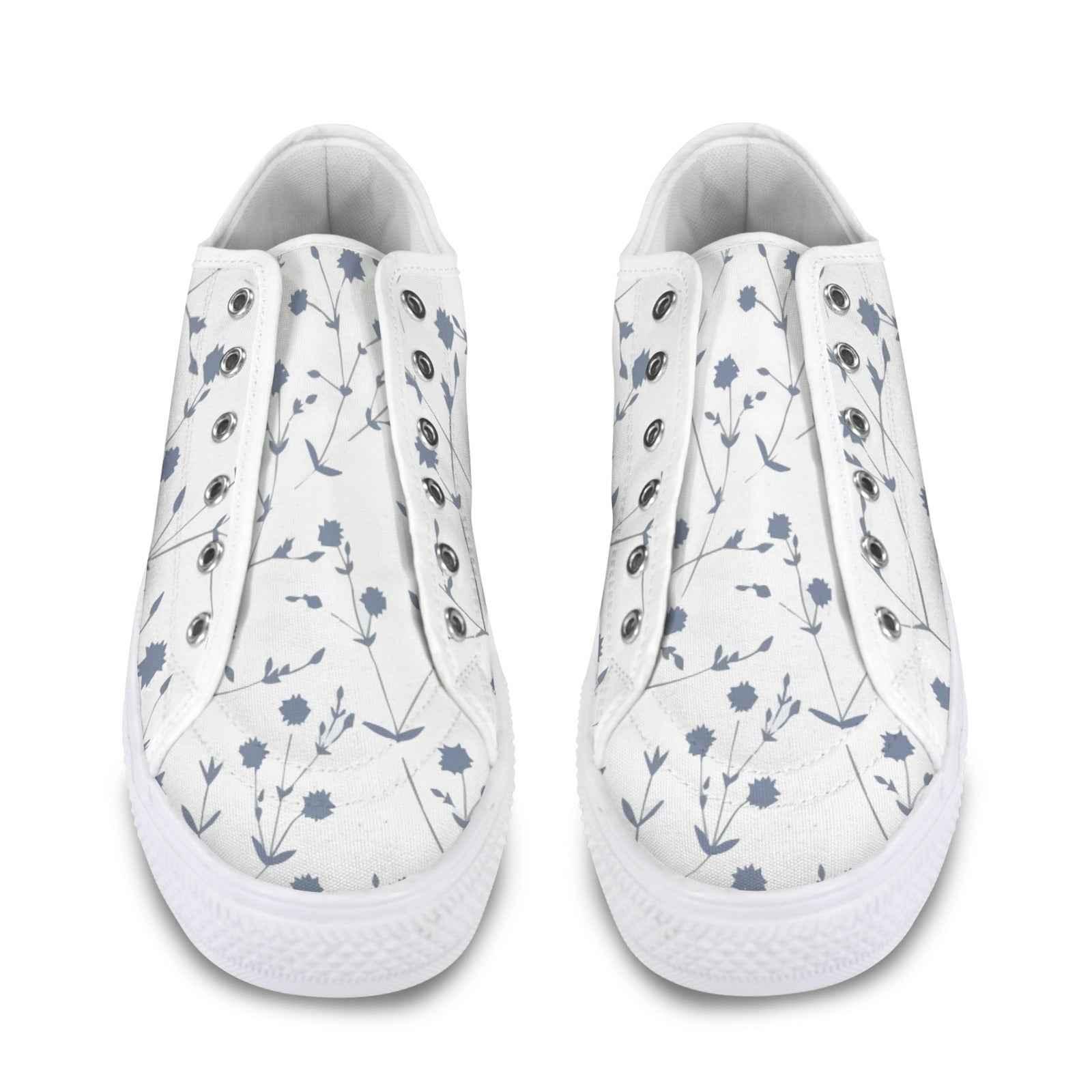 Seattle Low Top Women's Flower Design Shoes
