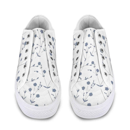 Seattle Low Top Women's Flower Design Shoes
