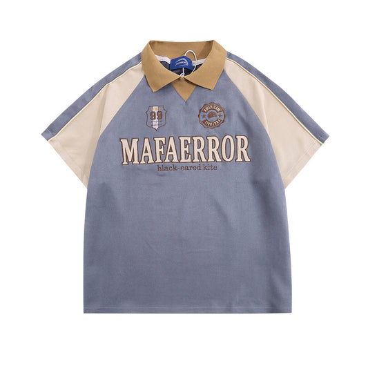 Polo Shirt Men's Stitching Short Sleeve