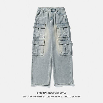 Workwear Multi-pocket Jeans For Men MuddyStock