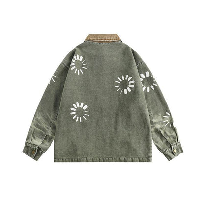 Stitching Denim Men's Sports Jacket MuddyStock