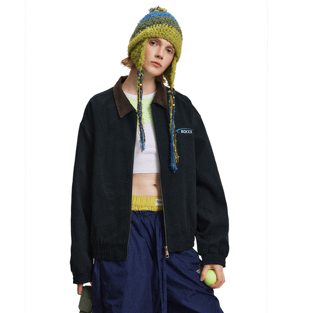 American Retro Alphabet Embroidered Baseball Uniform Jacket All Products