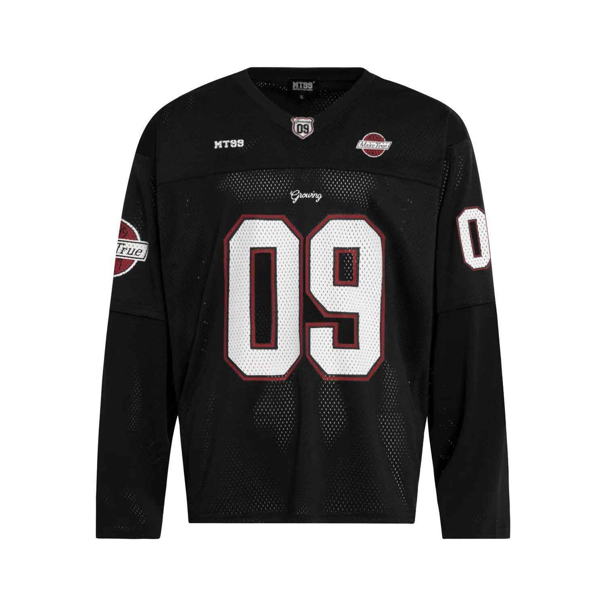 Printed Men's Loose-Fit Sweatshirt Black