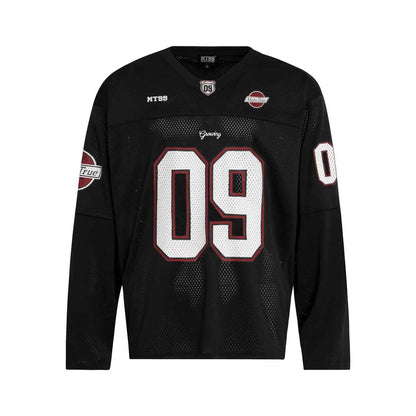 Printed Men's Loose-Fit Sweatshirt Black